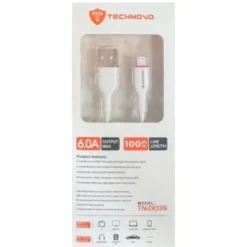 Technovo TN-D035 Καλώδιο USB 2.0 to Lightning 1m - Λευκό