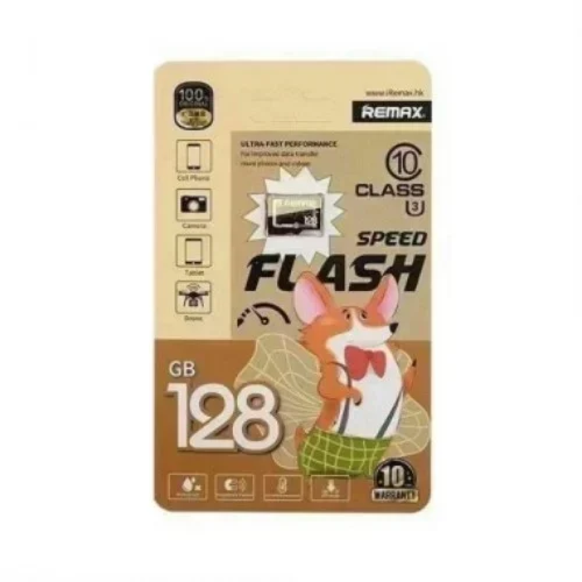 Remax Κάρτα Μνήμης microSDHC 128GB Class 10 High Speed ​​Flash Card