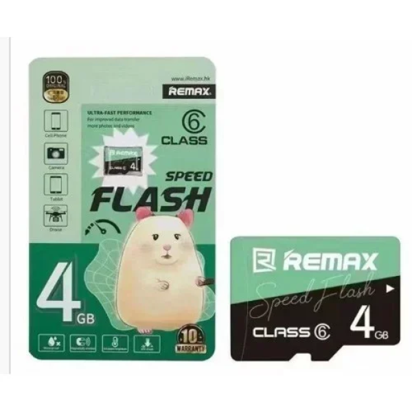 Remax Κάρτα Μνήμης microSDHC 4GB Class 10 High Speed ​​Flash Card