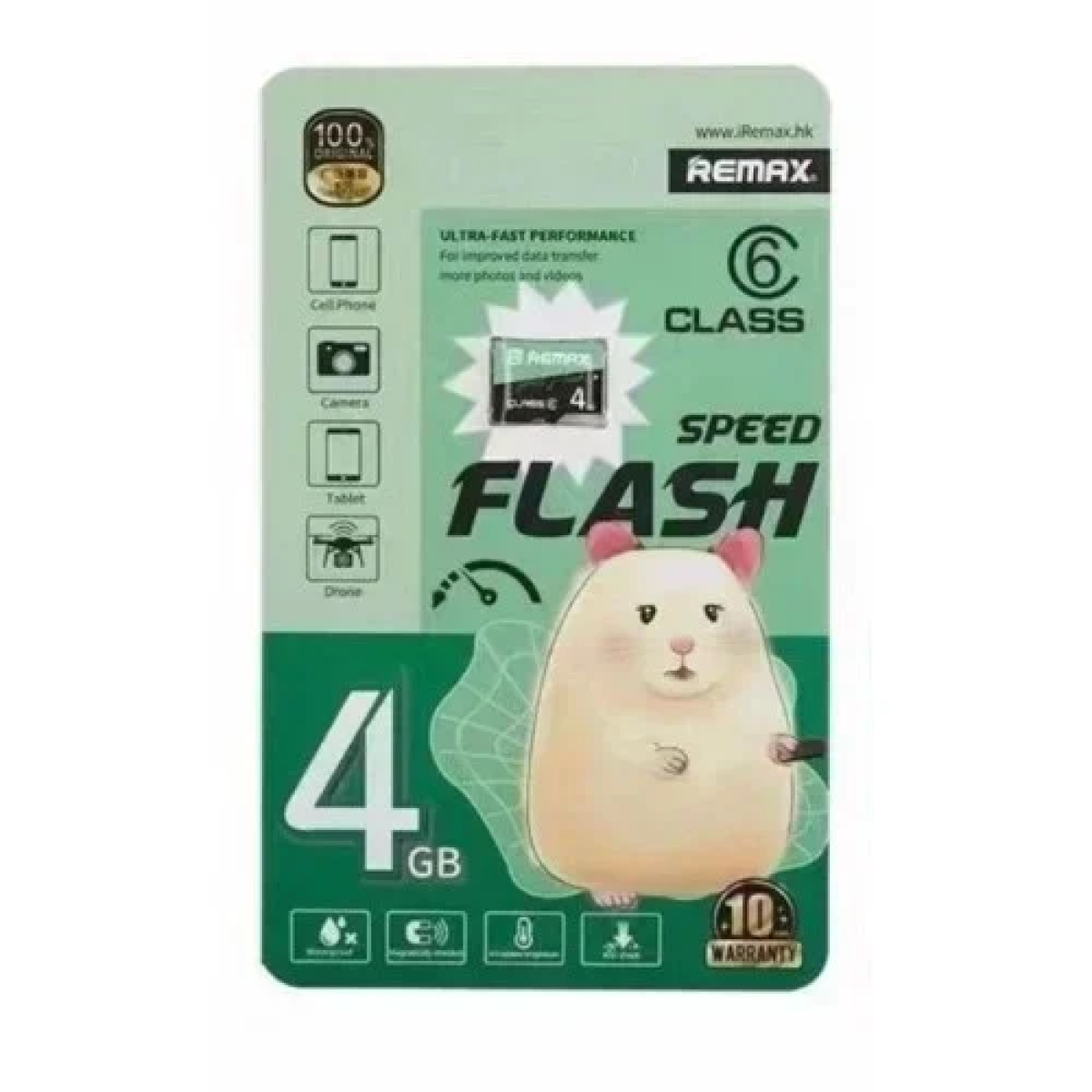 Remax Κάρτα Μνήμης microSDHC 4GB Class 10 High Speed ​​Flash Card