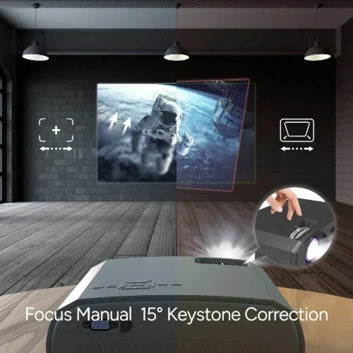 V50 Μίνι Φορητός Προτζέκτορας WiFi 5g 1080p Full Hd 200'' Bluetooth