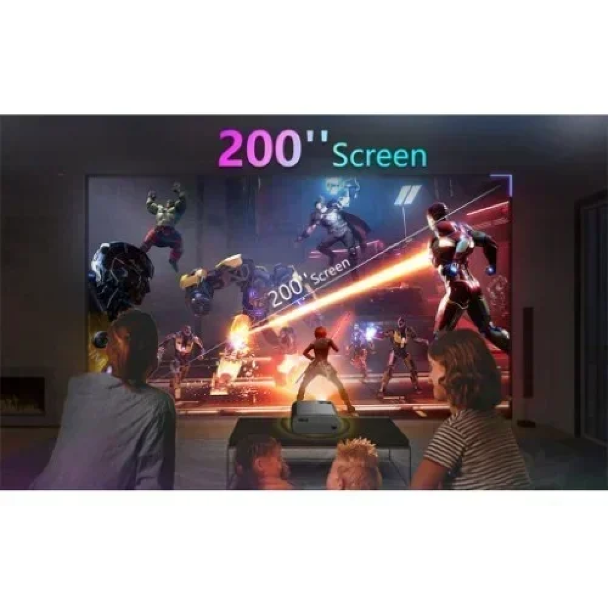 V50 Μίνι Φορητός Προτζέκτορας WiFi 5g 1080p Full Hd 200'' Bluetooth