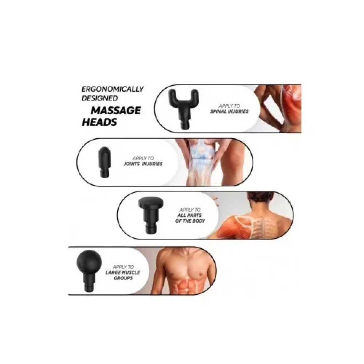C506 Συσκευή Μασάζ για το Σώμα Muscle Massager Fascial Gun 25W