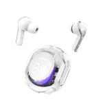 YOURZ TWS Ημιδιαφανή Ασύρματα Ακουστικά Bluetooth 5.3 LED Power Display ANC+ENC