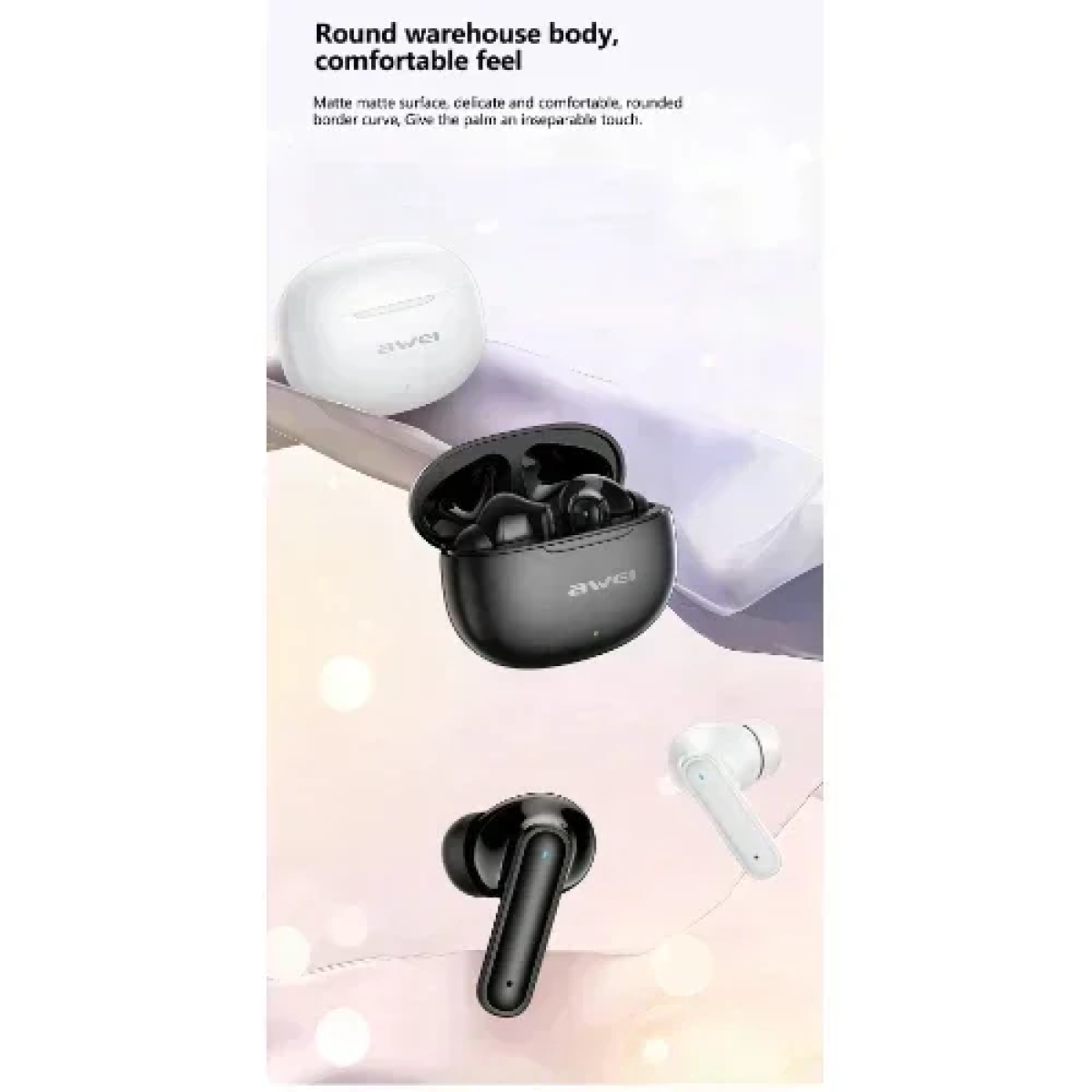 Μίνι Ασύρματα Ακουστικά Bluetooth 5.3 με θήκη φόρτισης Awei T71