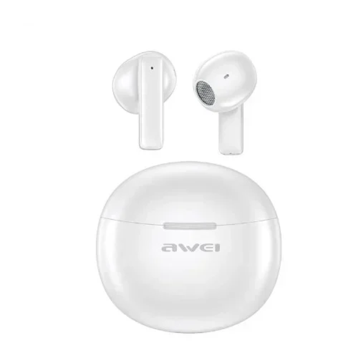 Μίνι Ασύρματα Ακουστικά Bluetooth 5.3 με θήκη φόρτισης Awei T87 Λευκά