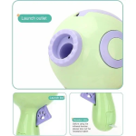 Διαδραστικό Παιχνίδι Κατοικιδίων Εκτόξευσης Φαγητού Pet Food Launch Gun Πράσινο/Μωβ