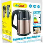 Ηλεκτρικός Βραστήρας 2.3lt 1500W Xρυσό Andowl Q-RS200