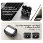 Awei Ασύρματα Ακουστικά Bluetooth V5.4 με LED οθόνη αφής Μαύρα T65 ANC