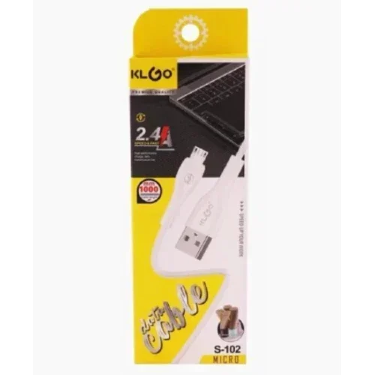 Καλώδιο USB 2.0 σε Micro USB 1m KLGO S-102 Λευκό