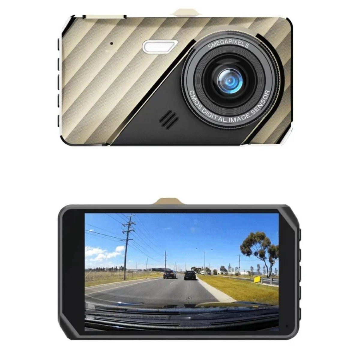 Κάμερα DVR Αυτοκινήτου με Διπλό Φακό Andowl Q-CA14