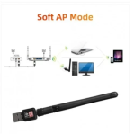 Andowl Q-A220B Ασύρματος USB Αντάπτορας Δικτύου με Αποσπώμενη Κεραία 900Mbps