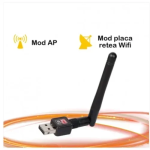 Andowl Q-A220B Ασύρματος USB Αντάπτορας Δικτύου με Αποσπώμενη Κεραία 900Mbps