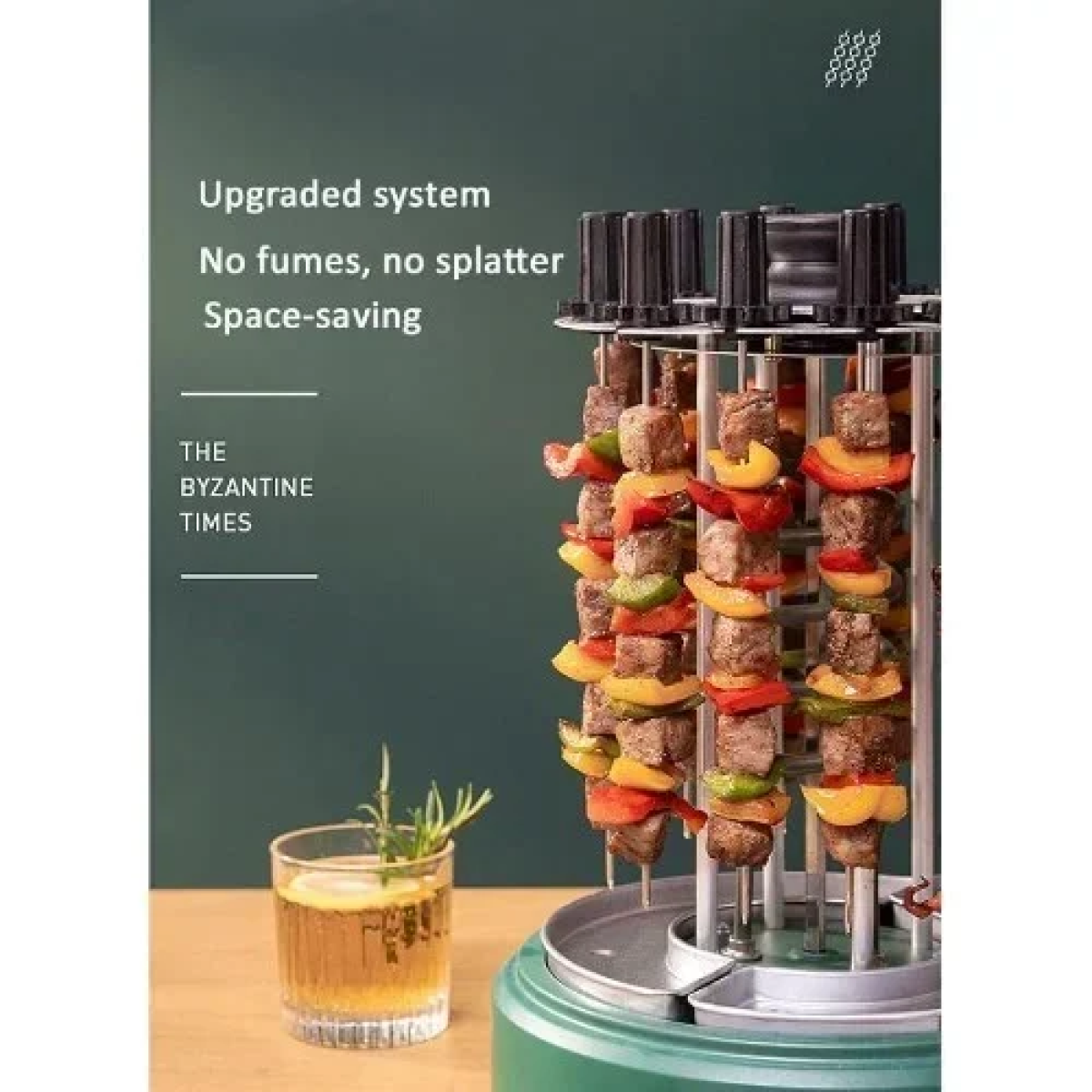 Ηλεκτρική Κάθετη Ψησταριά Αυτόματη Περιστρεφόμενη χωρίς καπνό KLB-D902