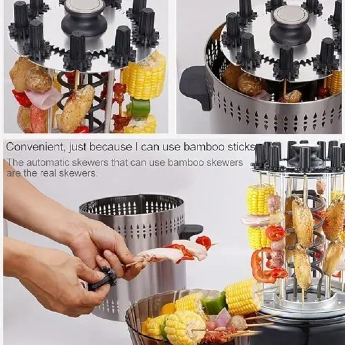 Ηλεκτρική Κάθετη Ψησταριά Αυτόματη Περιστρεφόμενη χωρίς καπνό KLB-D902