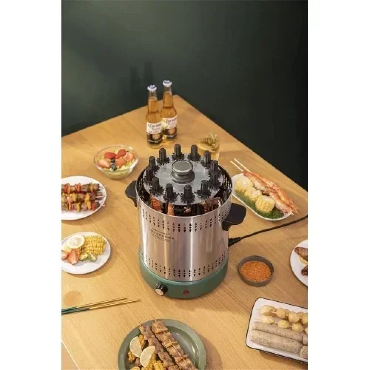 Ηλεκτρική Κάθετη Ψησταριά Αυτόματη Περιστρεφόμενη χωρίς καπνό KLB-D902