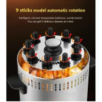 Ηλεκτρική Κάθετη Ψησταριά Αυτόματη Περιστρεφόμενη χωρίς καπνό με 9 sticks