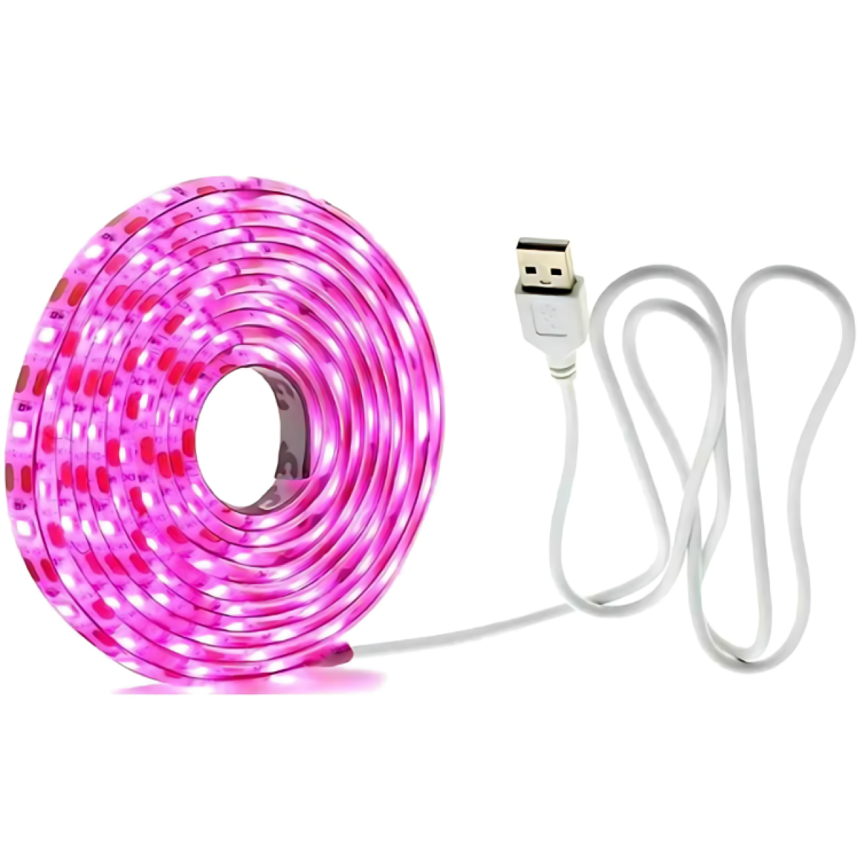 Ταινία LED 3m USB Ανάπτυξης & Καλλιέργειας Φυτών Full Spectrum - Plant Grow Light Strip - Image 9