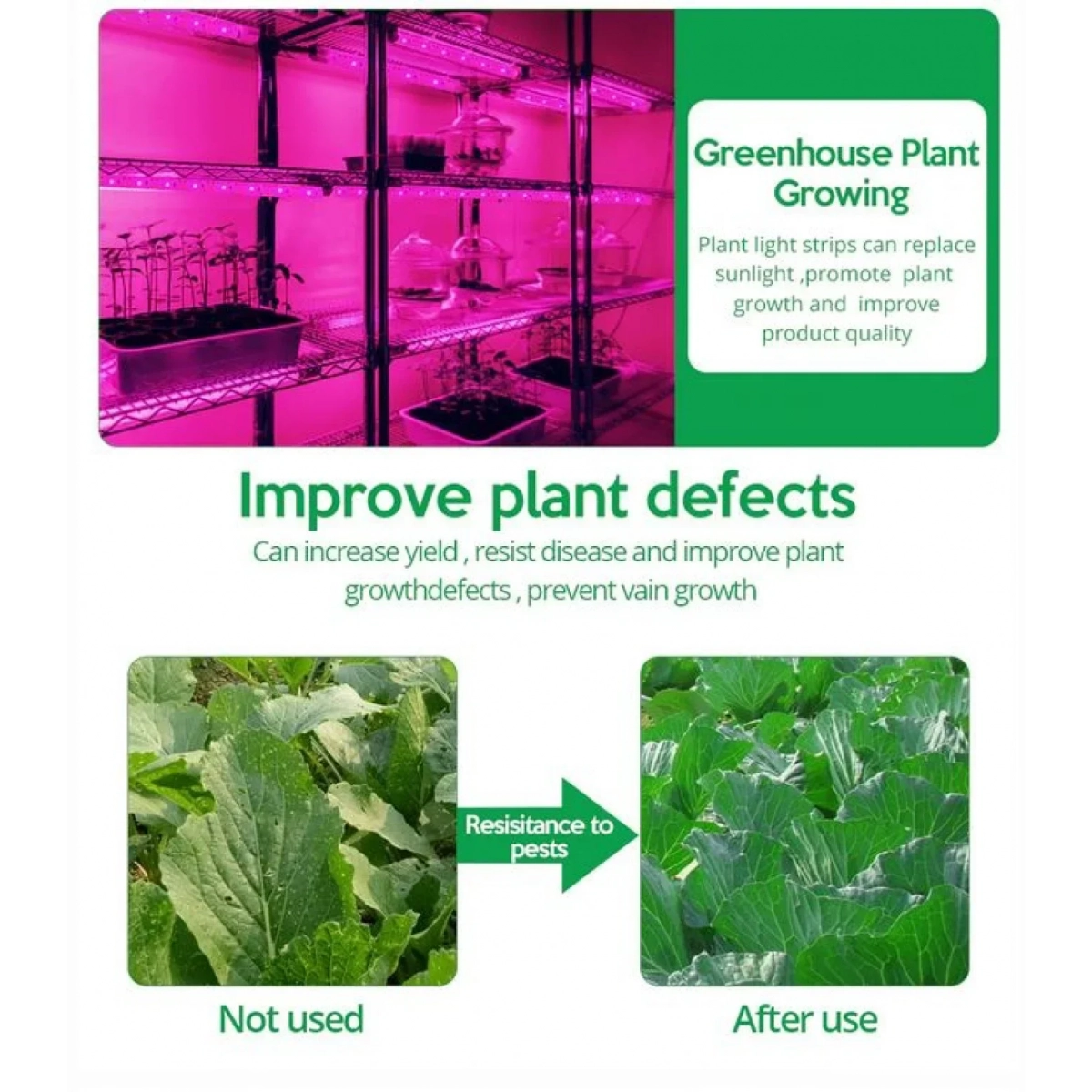 Ταινία LED 3m USB Ανάπτυξης & Καλλιέργειας Φυτών Full Spectrum - Plant Grow Light Strip