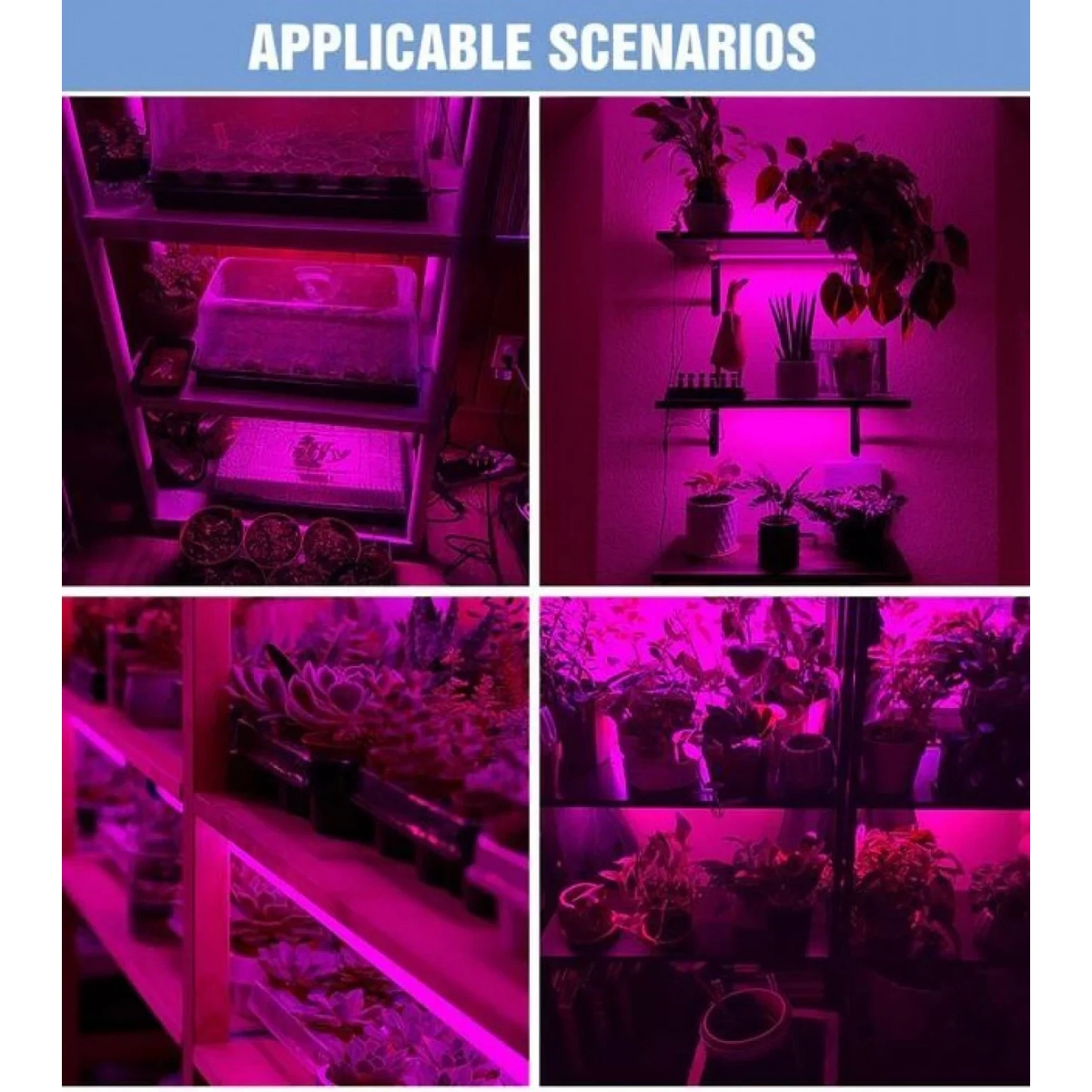 Ταινία LED 3m USB Ανάπτυξης & Καλλιέργειας Φυτών Full Spectrum - Plant Grow Light Strip
