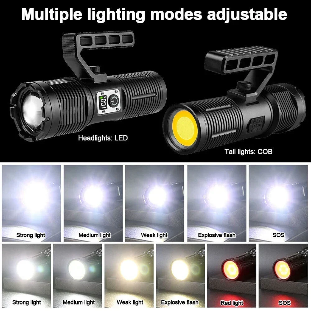 Επαναφορτιζόμενος Φακός Laser LEP 25000LM Super Bright 30W