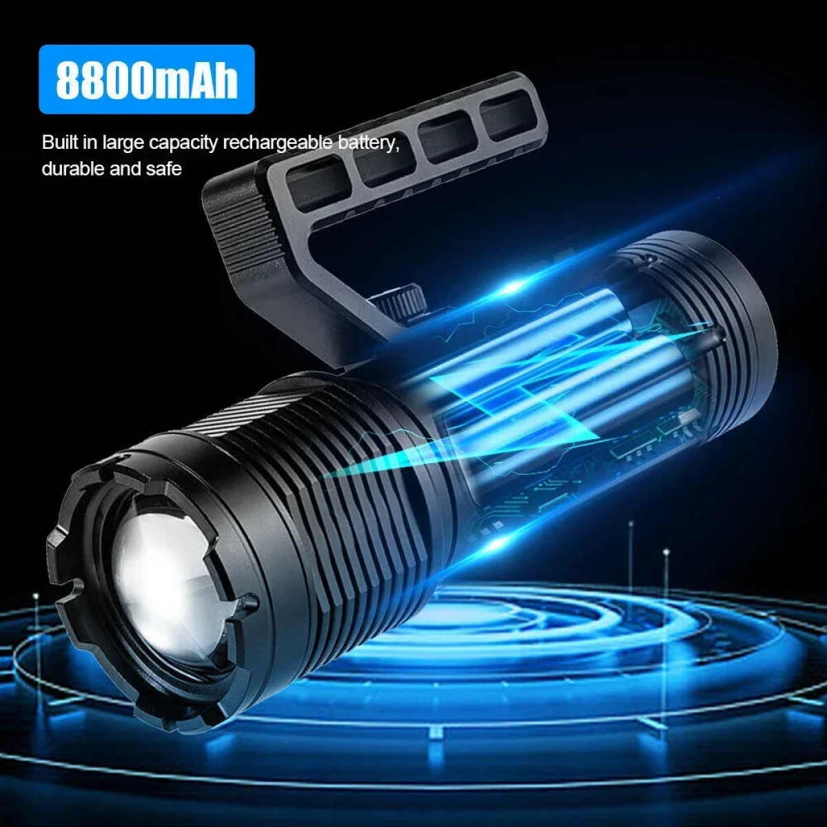 Επαναφορτιζόμενος Φακός Laser LEP 25000LM Super Bright 30W