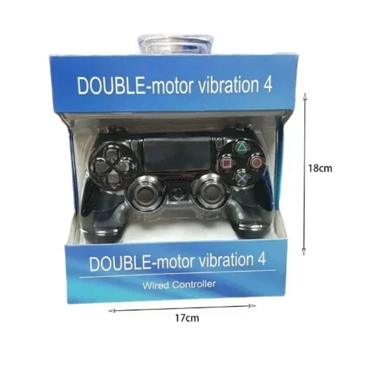 Ενσύρματο Xειριστήριο για PS4 DOUBLE-motor vibration 4 - Μαύρο