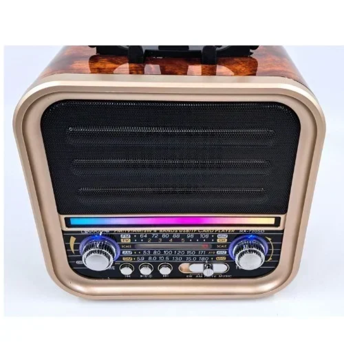 Ηλιακό Ραδιόφωνο Retro LED Bluetooth / USB RX-720SD