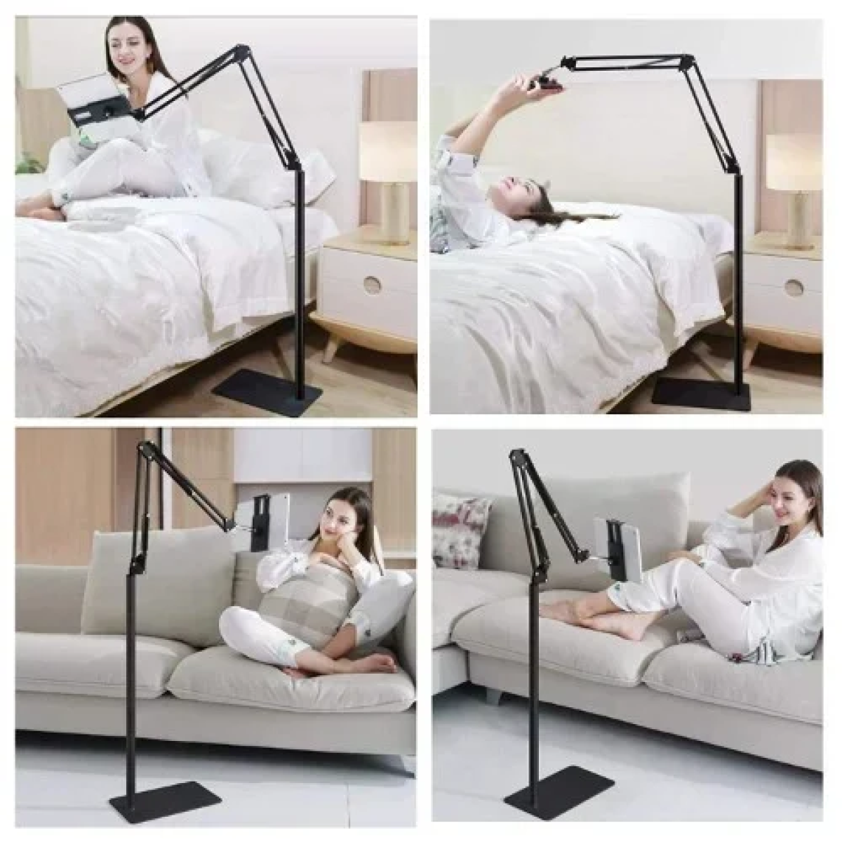 Επιδαπέδια Βάση Στήριξης για Κινητά και Tablet 3.5-11'' Μαύρη FLLD-01