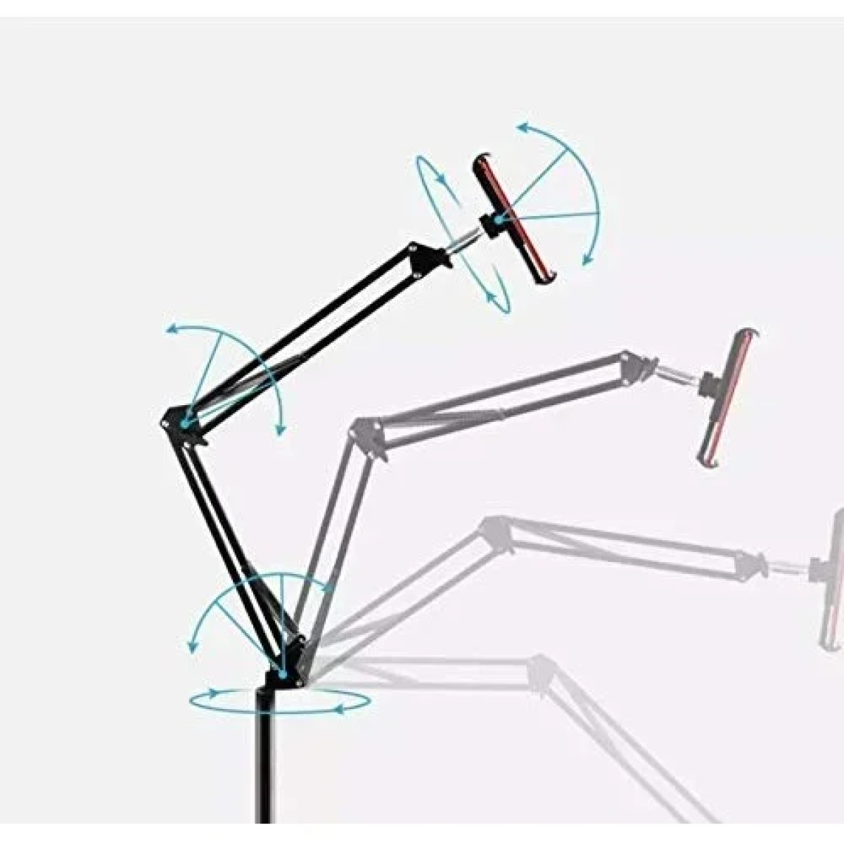 Επιδαπέδια Βάση Στήριξης για Κινητά και Tablet 3.5-11'' Μαύρη FLLD-01