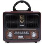 M111BT Retro Επιτραπέζιο Ραδιόφωνο Επαναφορτιζόμενο με Bluetooth - Μαύρο/Κόκκινο