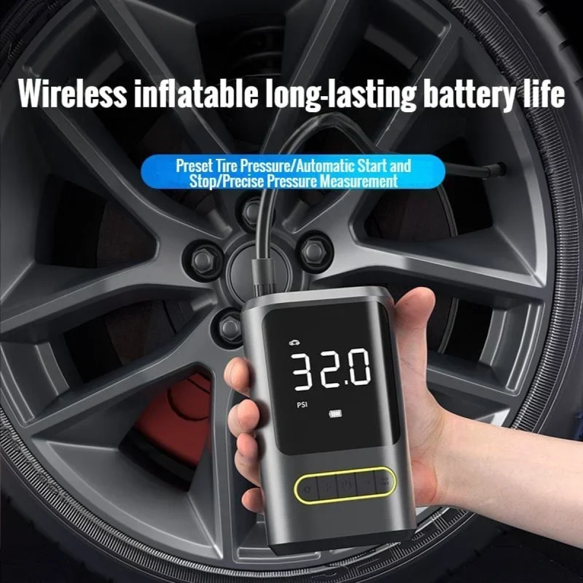 Φορητή Αντλία Αέρα Αυτοκινήτου 150PSI με οθόνη LCD ATJ-8466