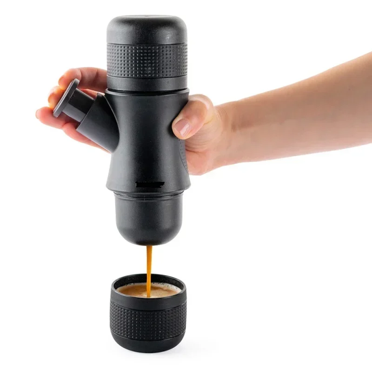 Φορητή Χειροκίνητη Μηχανή Espresso 8 Bar Μαύρη HS-8201