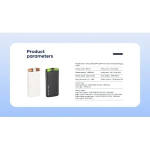 Powerbank Remax Armor Series PD 20W+QC 22,5W με 2 Καλώδια Γρήγορης Φόρτισης 10000mAh RPP-53