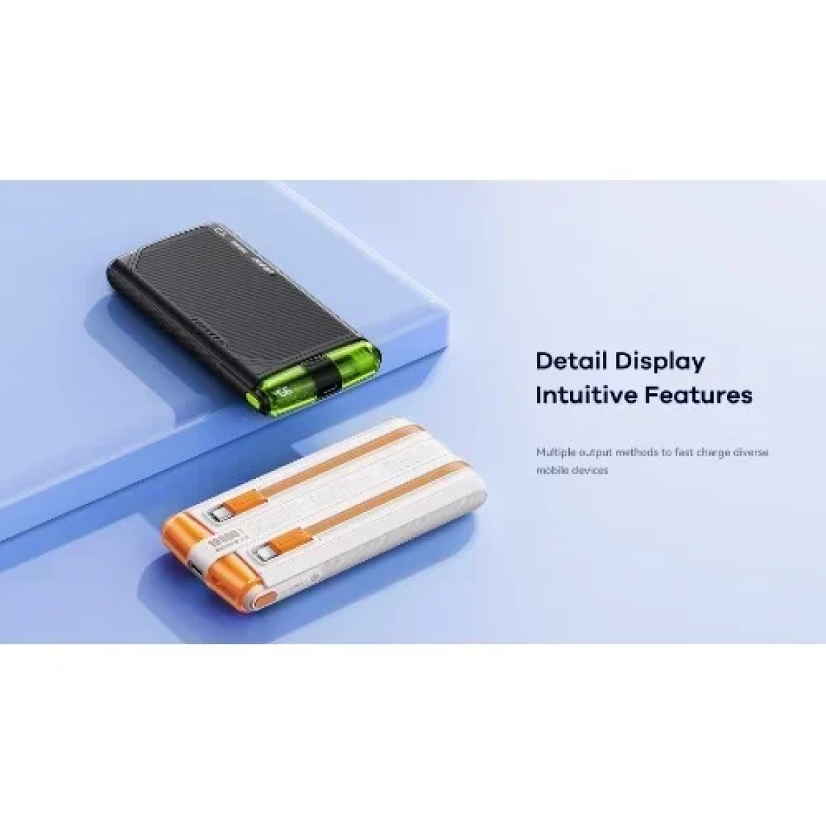 Powerbank Remax Armor Series PD 20W+QC 22,5W με 2 Καλώδια Γρήγορης Φόρτισης 10000mAh RPP-53