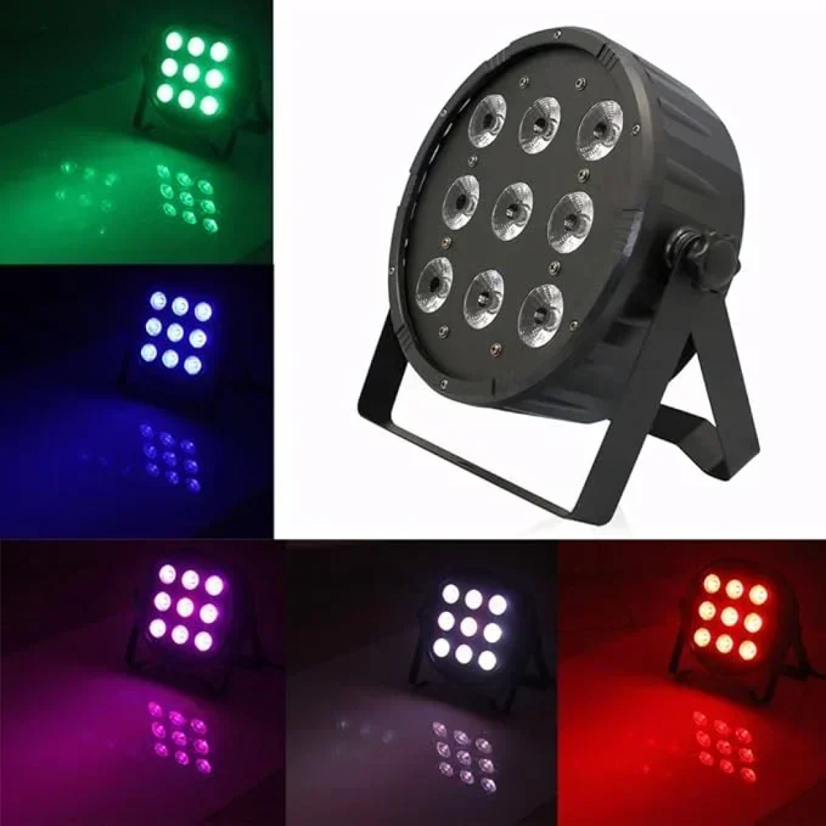 LED Φωτορυθμικό 120W 9LED 8 καναλιών RGBW 4 χρωμάτων