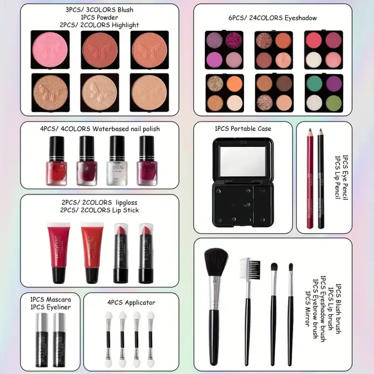 Βαλιτσάκι Μακιγιάζ 34 τμχ – Miss Young Make Up Kit 23288