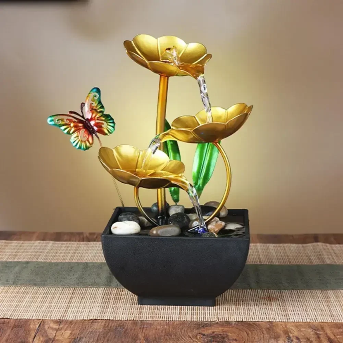 Διακοσμητικό Συντριβάνι Feng Shui - Resin craft bonsai running water ornament