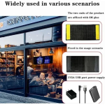 LED Εύκαμπτη Οθόνη-Πάνελ Bluetooth Προσαρμοσμένο Κείμενο/Κινούμενη Εικόνα μέσω App για Αυτοκίνητο 10x37 cm