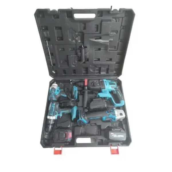 Σετ Κασετίνα με 4 Ηλεκτρικά Εργαλεία & 2 Μπαταρίες 68V Bisutime