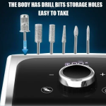 Ηλεκτρικός Τροχός Νυχιών Manicure & Pedicure BQ758 50W - Λευκό