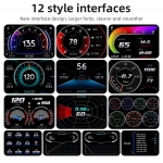 Ψηφιακή TFT Οθόνη Πολλαπλών Ενδείξεων Αυτοκινήτου OBD2 HUD