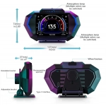 Ψηφιακή TFT Οθόνη Πολλαπλών Ενδείξεων Αυτοκινήτου OBD2 HUD