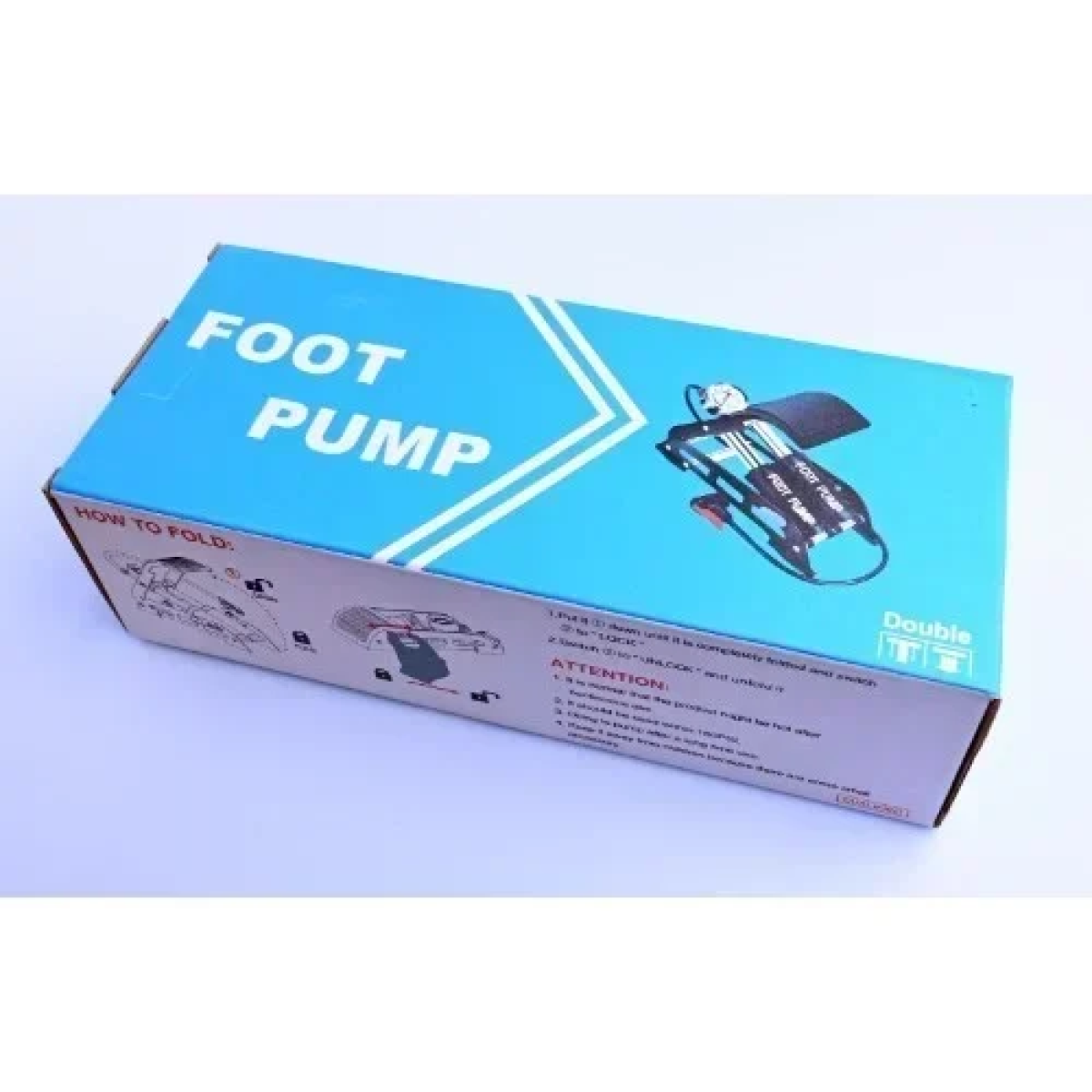 Τρόμπα Ποδιού Διπλού Εμβόλου Με Μανόμετρο 160 PSI