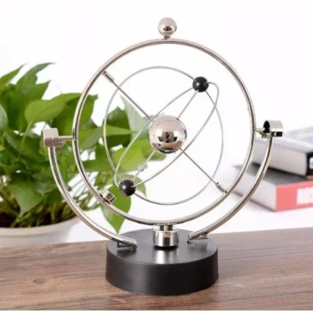 Μαγνητικό Διακοσμητικό Γραφείου Πλανήτες με Αέναη Κίνηση – Cosmos Orbital Kinetic Toy - Ασημί