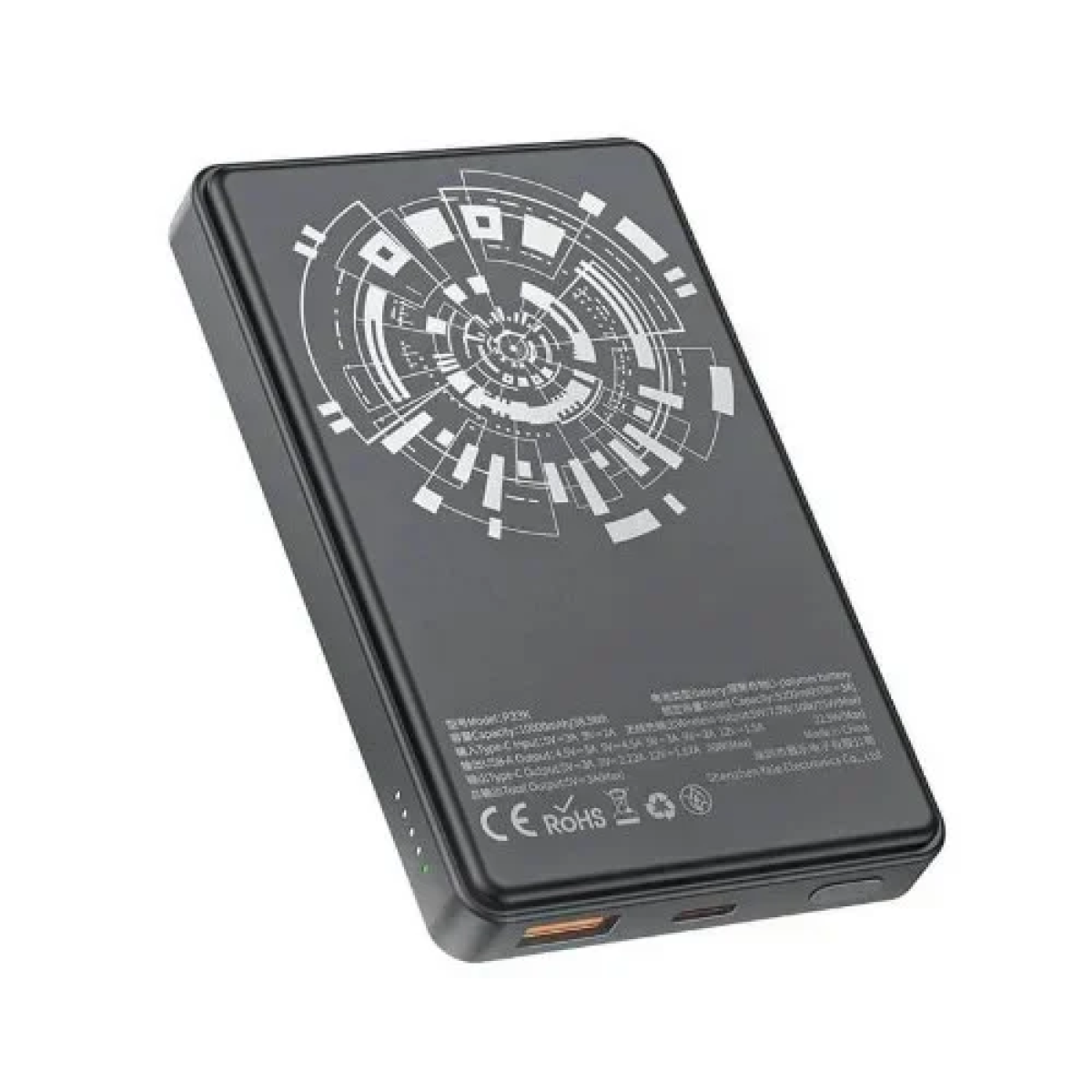 Powerbank 22.5w 10000mah με μαγνητική ασύρματη φόρτιση Magsafe 15W Awei P33K