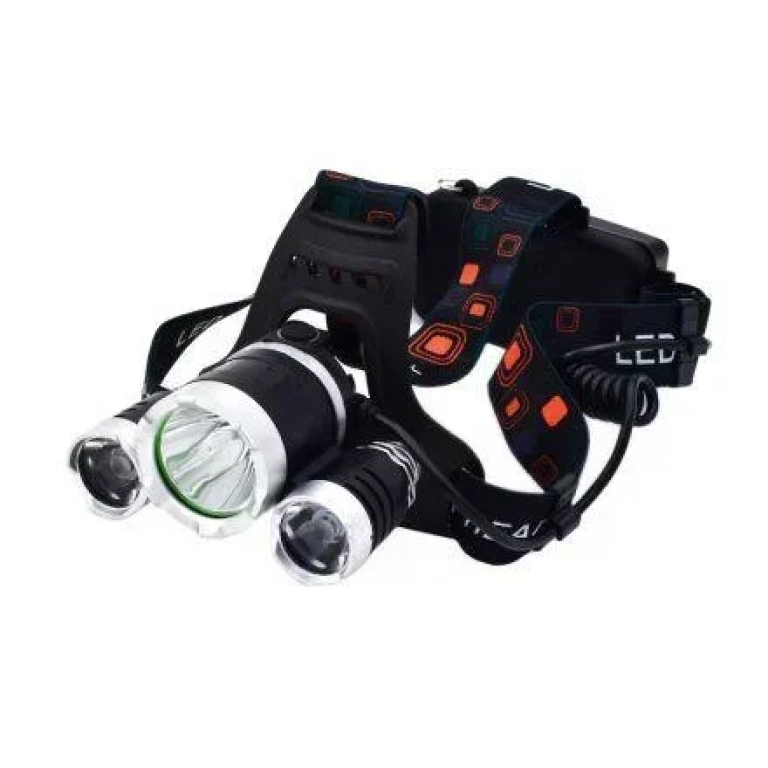 Επαναφορτιζόμενος Φακός Κεφαλής 90º 3 Cree T6 LED 750lumens