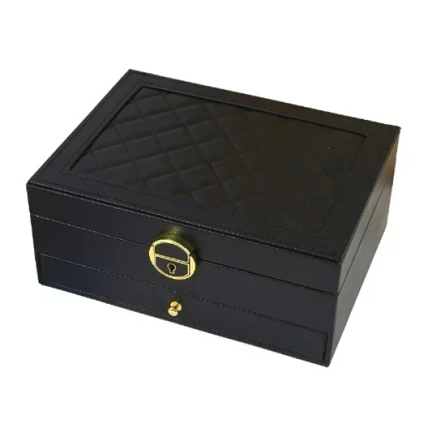 Κουτί Οργάνωσης Κοσμημάτων - Μπιζουτιέρα με Χωρίσματα και Συρταράκι