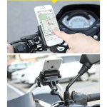Motowolf Βάση Στήριξης Κινητού για Μοτοσυκλέτα με Κλιπ για Καθρέφτη MDL2805B