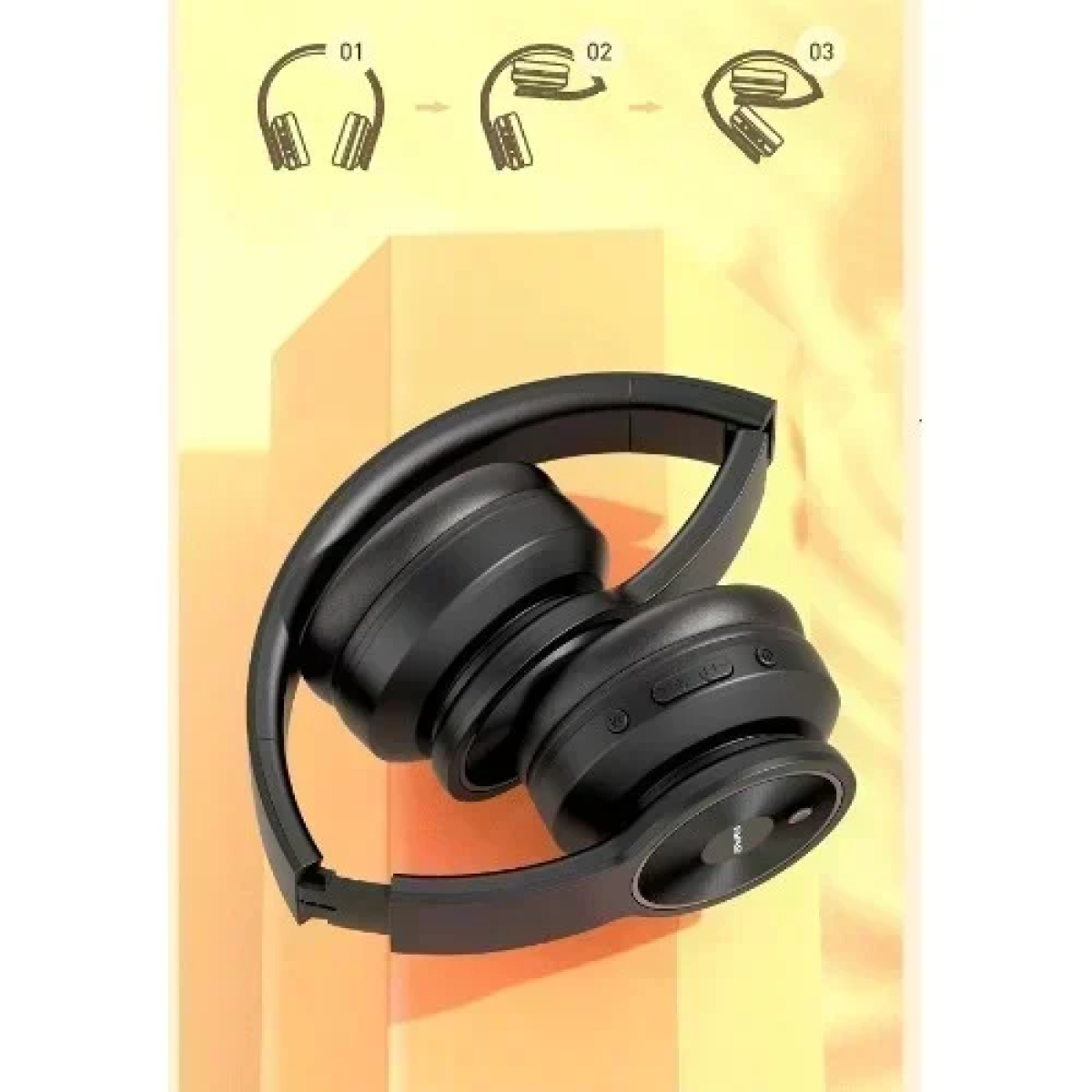 Awei A996BL Ασύρματα/Ενσύρματα On Ear Ακουστικά με 16 ώρες Λειτουργίας Μαύρα